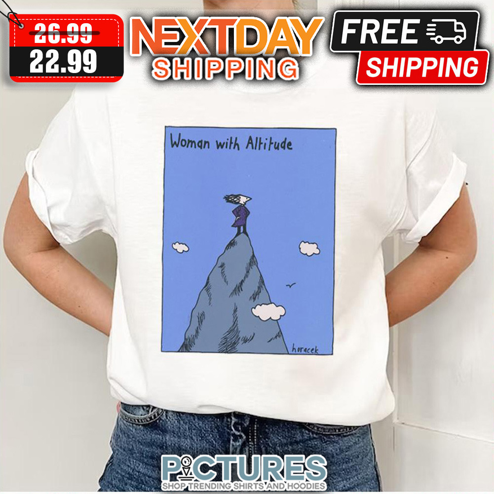 Woman With Altitude Blue Judy Horacek shirt
