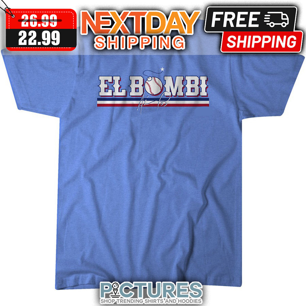 Adolis García El Bombi Texas Rangers MLB Signature shirt