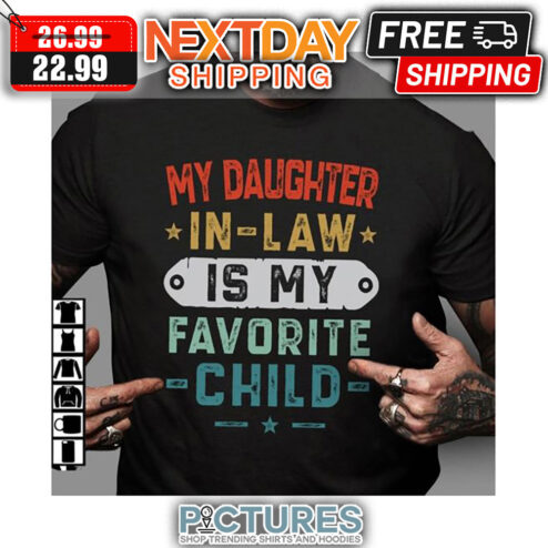 My Daughter In-law Is My Favorite Child Retro Vintage shirt