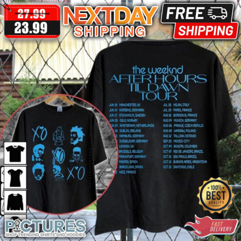 The Weeknd After Hours Tour 2023 shirt