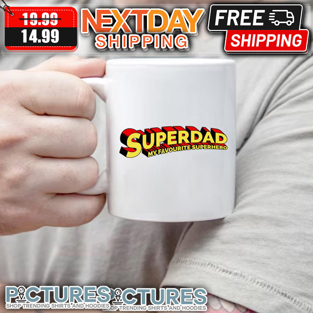 Superdad My Favourite Superhero Father's day mug