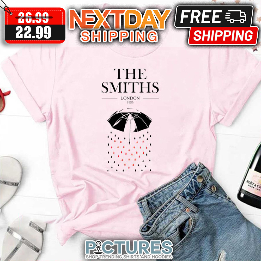 Black And White The Smiths LOndon 1986 shirt