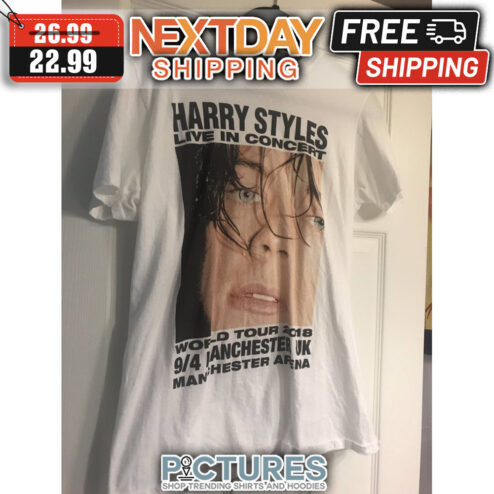 Harry's Live In Concert World Tour 2018 9-4 Manchester UK Manchester Arena shirt