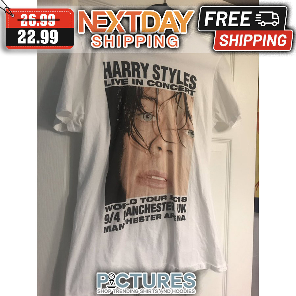 Harry's Live In Concert World Tour 2018 9-4 Manchester UK Manchester Arena shirt
