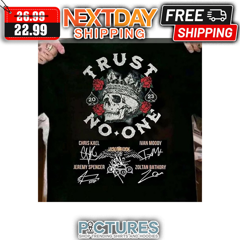 Skull Trust No One Players Signatures shirt