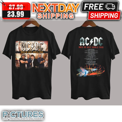 Rock Or Bust World Tour ACDC Band shirt