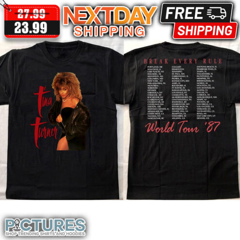 Tina Turner Break Every Rule World Tour '87 2023 shirt