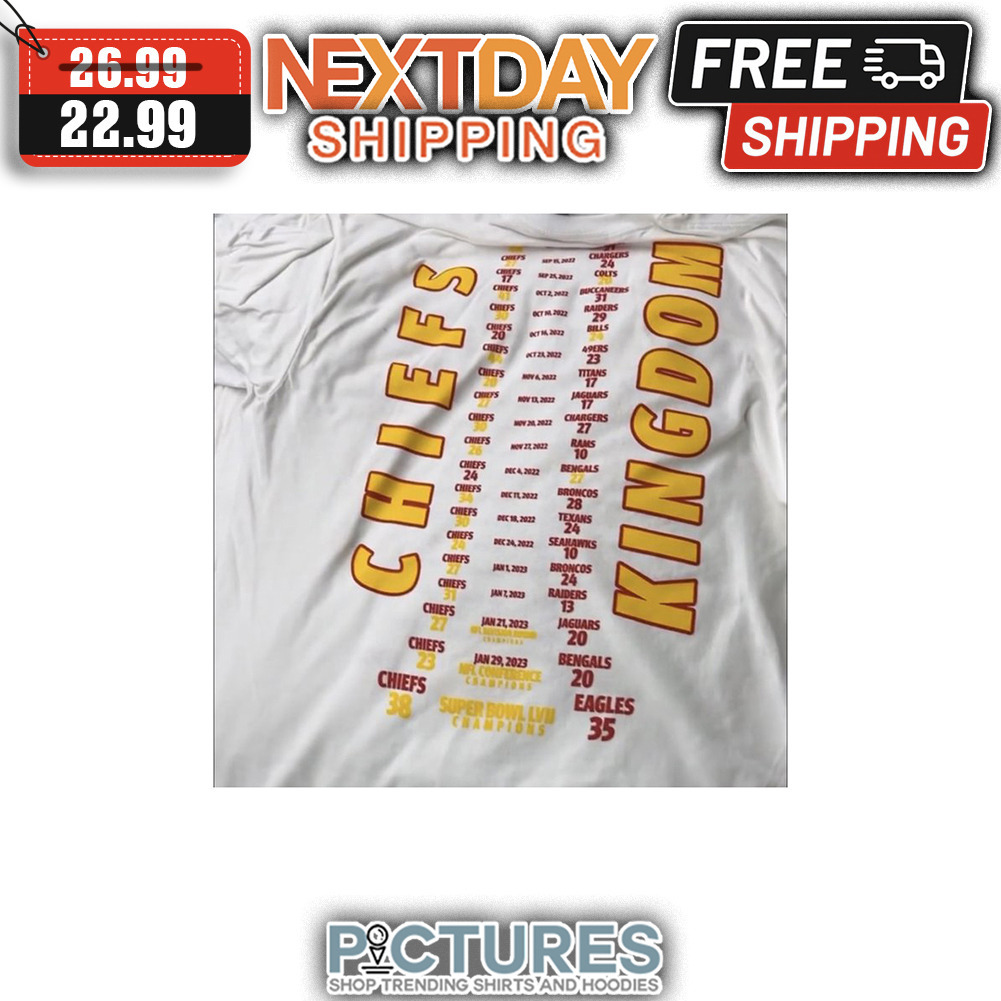 Kansas City Chiefs Kingdom Super Bowl LVII Champions NFL shirt