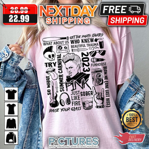 PINK Summer Carnival 2023 Tour Playlist shirt