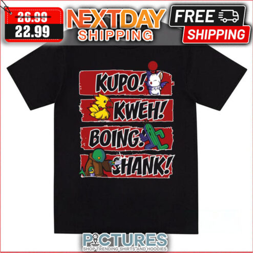 What Does The Tonberry Say Chocobo Kupo Kweh Boing Shank shirt