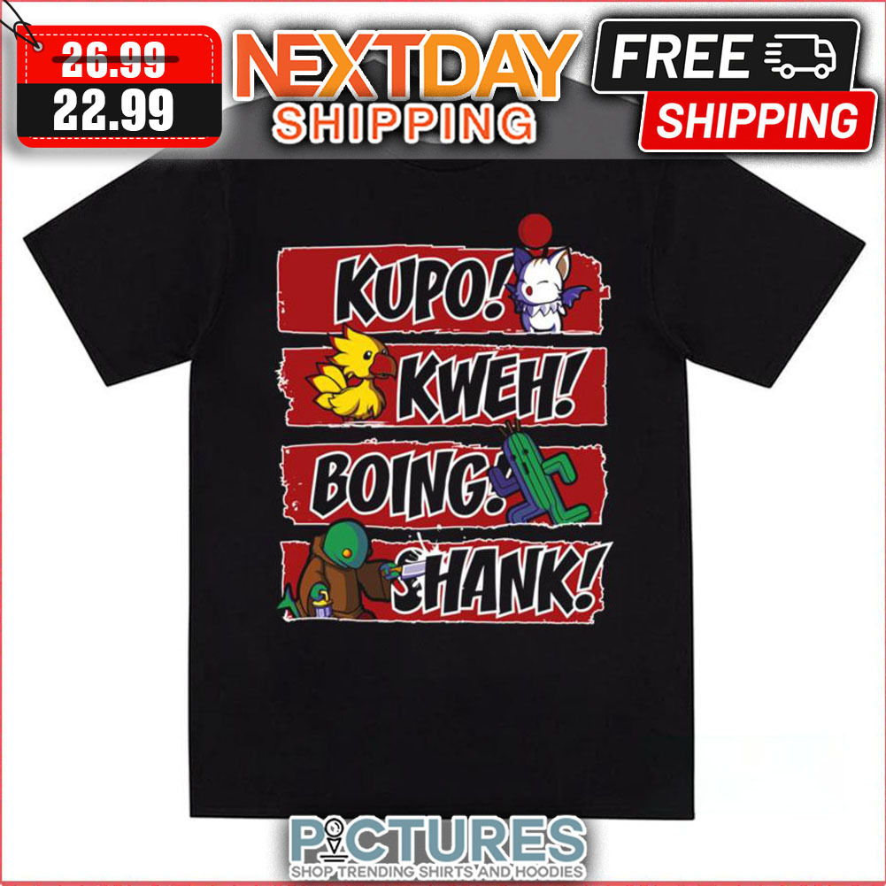 What Does The Tonberry Say Chocobo Kupo Kweh Boing Shank shirt