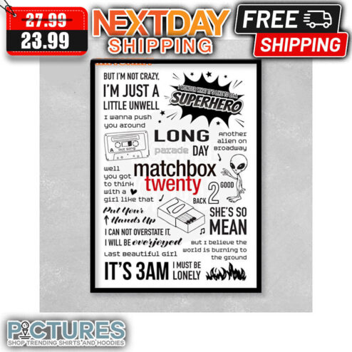 Matchbox Twenty Lyric Album Song Poster