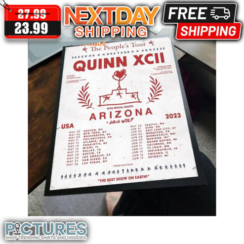 Quinn XCII The Peoples Tour 2023 Summer Concert Poster