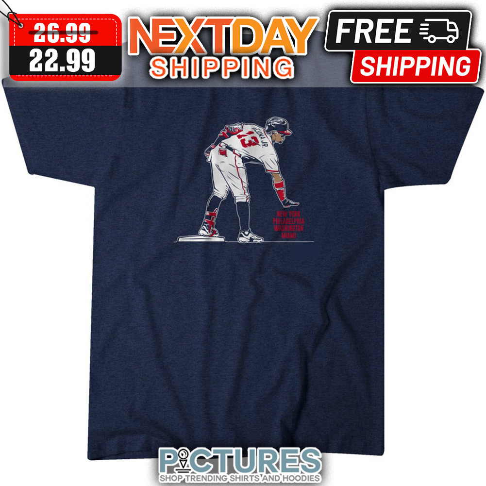 FREE shipping Ronald Acuña Jr New York Philadelphia Washington Mimami  Atlanta Braves MLB shirt, Unisex tee, hoodie, sweater, v-neck and tank top