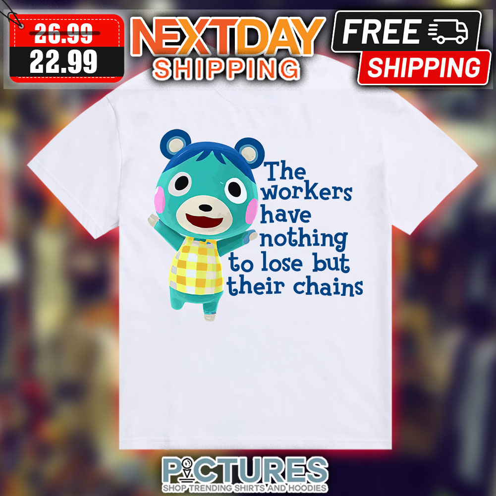 Bluebear Rallies The Workers Animal Crossing t-shirt