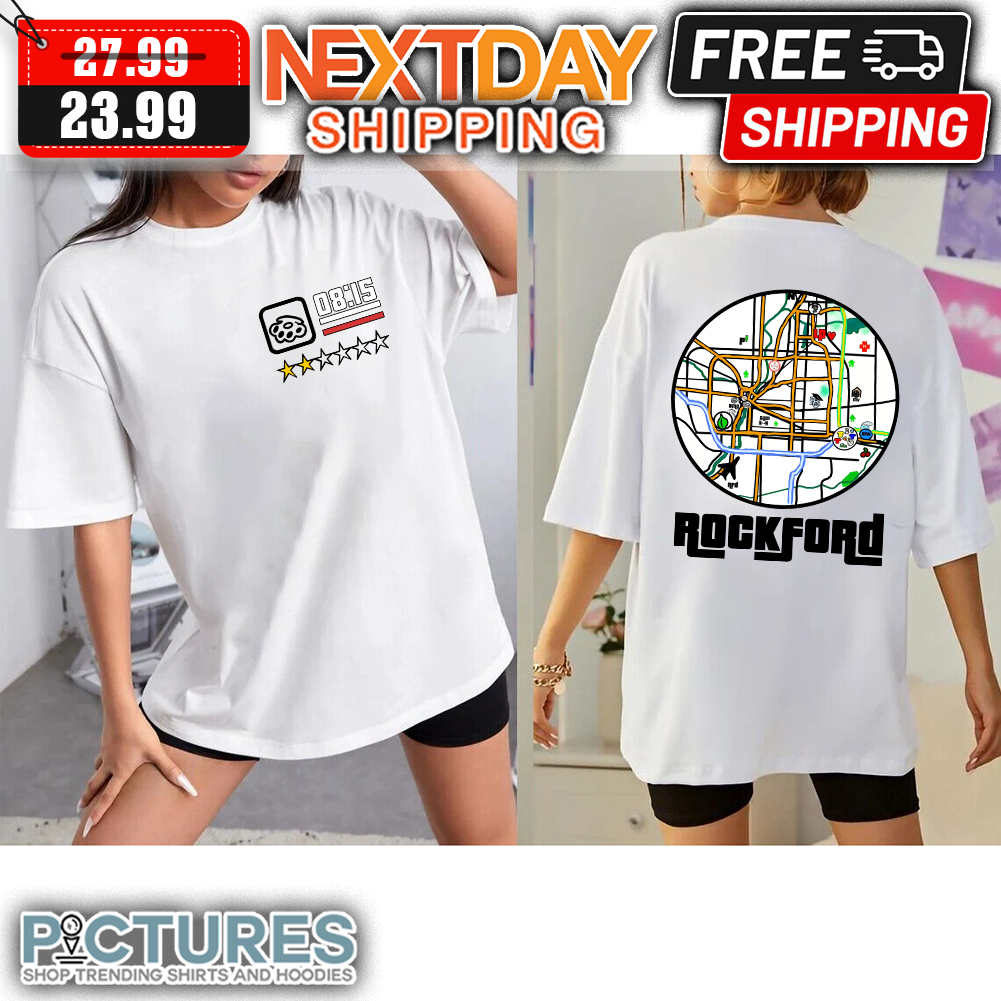 Rockford GTA Map t-shirt