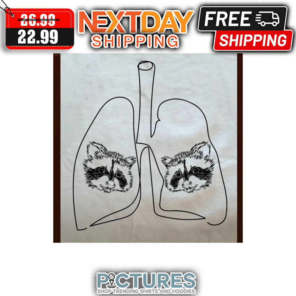 Raccoon Lung Drawing shirt