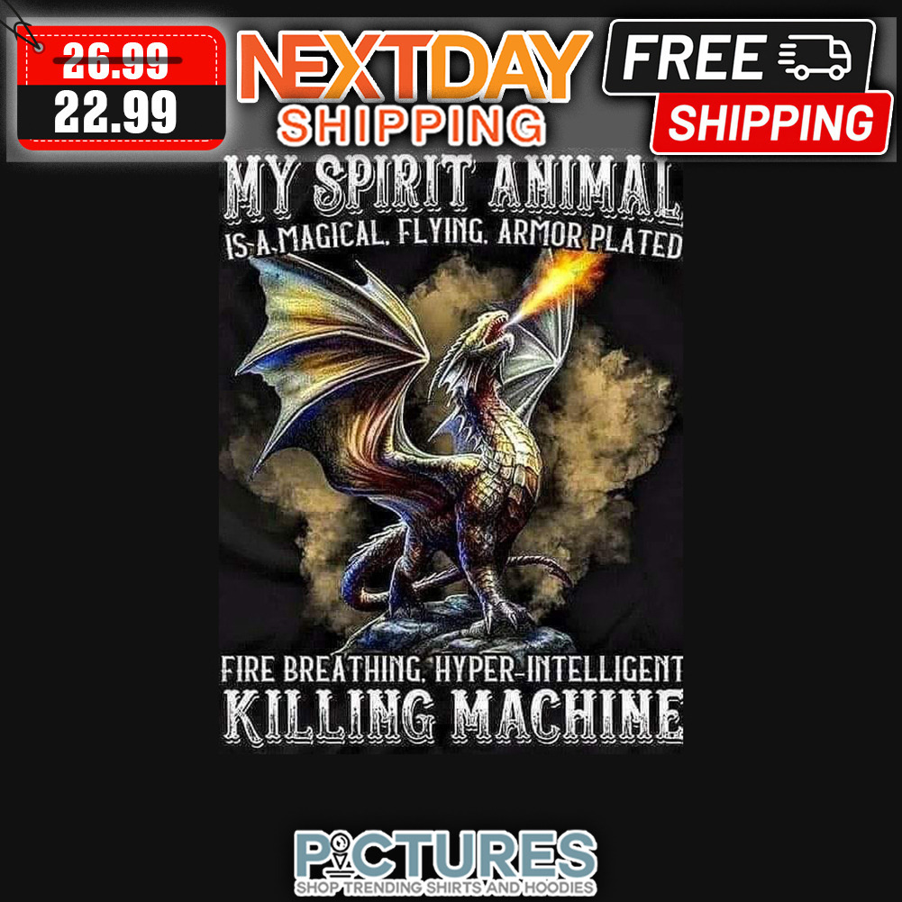 Dragon My Spirit Animal Is A Magical Flying Armor Plated Fire Breathing Hyper-intelligent Killing Machine shirt