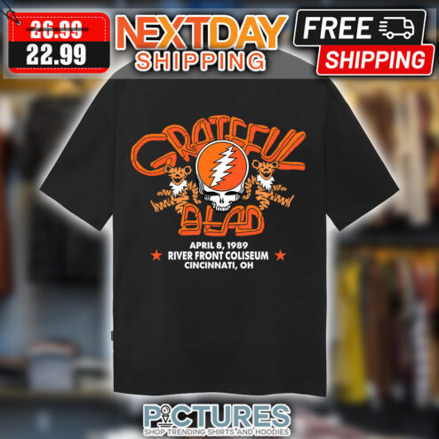 Grateful Dead April 8 1989 River Front Coliseum Cincinnati OH shirt