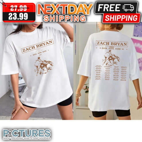 Zach Bryan Burn Burn Burn Concert 2023 shirt