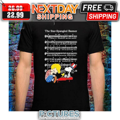 Charlie Brown And Snoopt The Star-Spangled Banner shirt