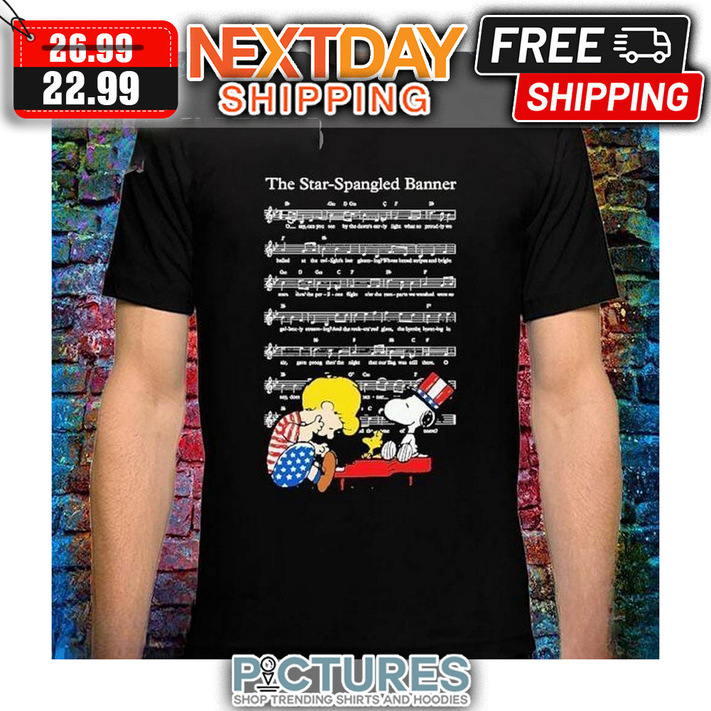 Charlie Brown And Snoopt The Star-Spangled Banner shirt
