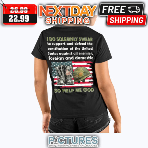 I Do Solemnly Swear So Help Me God American Flag Vintage shirt