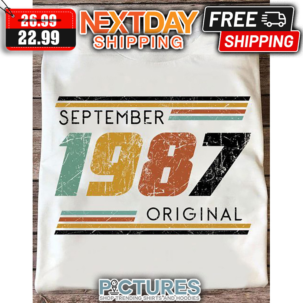 September 1987 Original Retro Vintage shirt