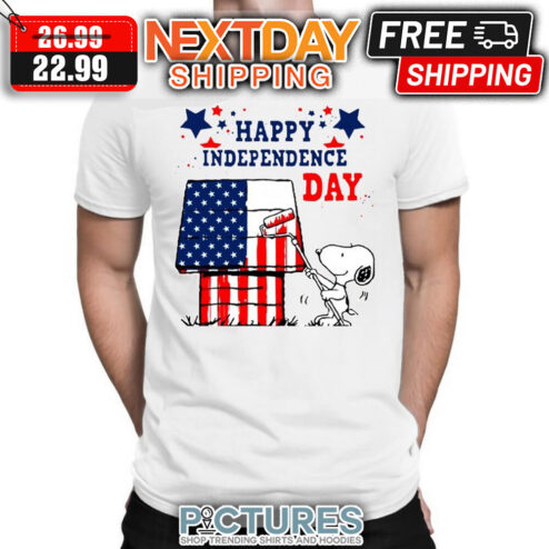 Snoopy Painting The House Happy Independence Day 4th Shirt