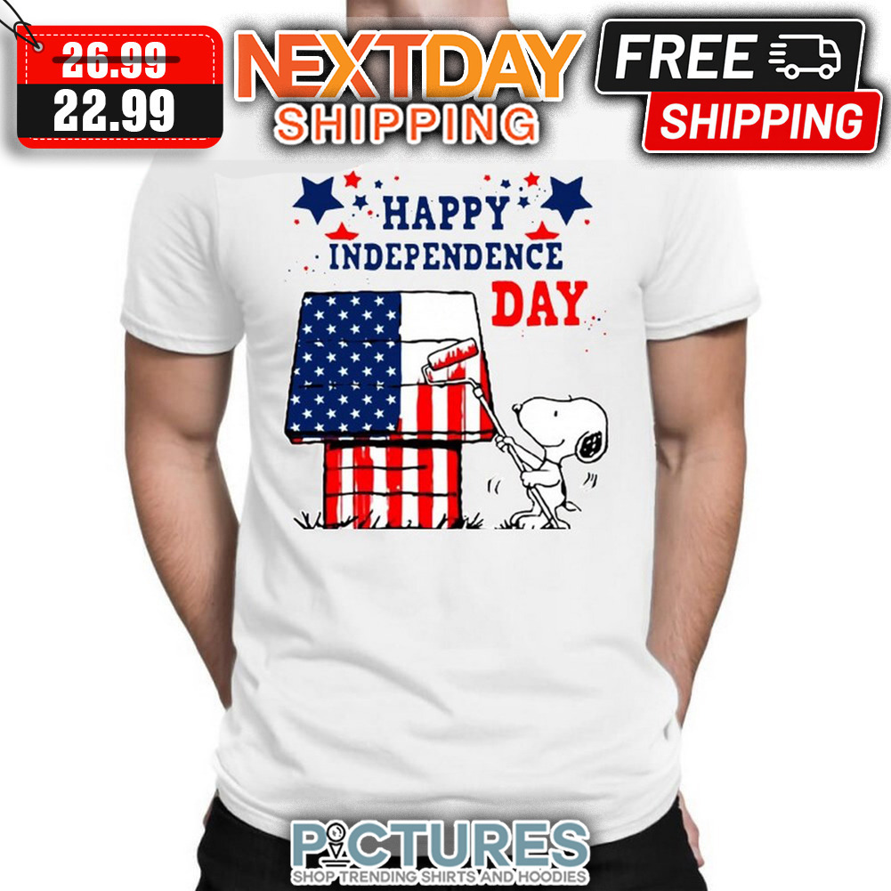 Snoopy Painting The House Happy Independence Day 4th Shirt