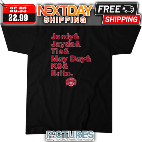 Jordy ' Jayda ' Tia ' May Day ' K9 ' Brito Oklahoma Sooner Softball National Champions NCAA shirt