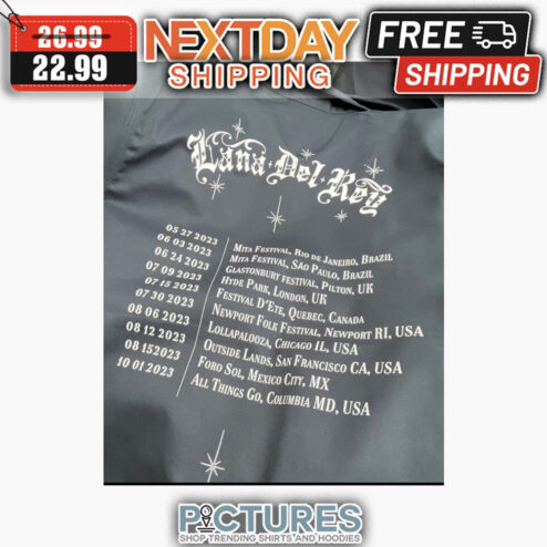Lana Del Ray Concert 2023 shirt