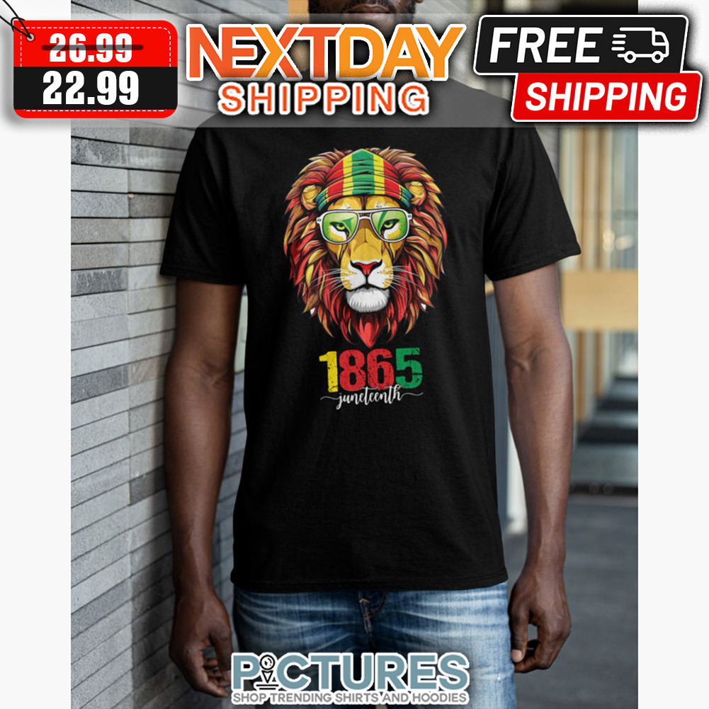 Lion 1865 Juneteenth shirt