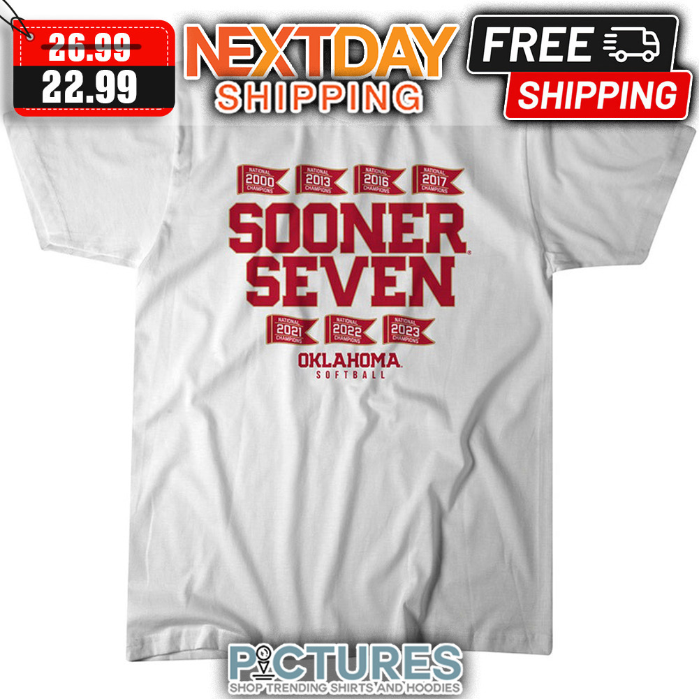 Oklahoma Sooner Softball Seven 2000-2023 National Champions shirt