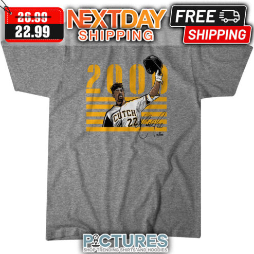 Andrew McCutchen 2000 Hit Number 22 Pittsburgh Pirates MLB Signature shirt