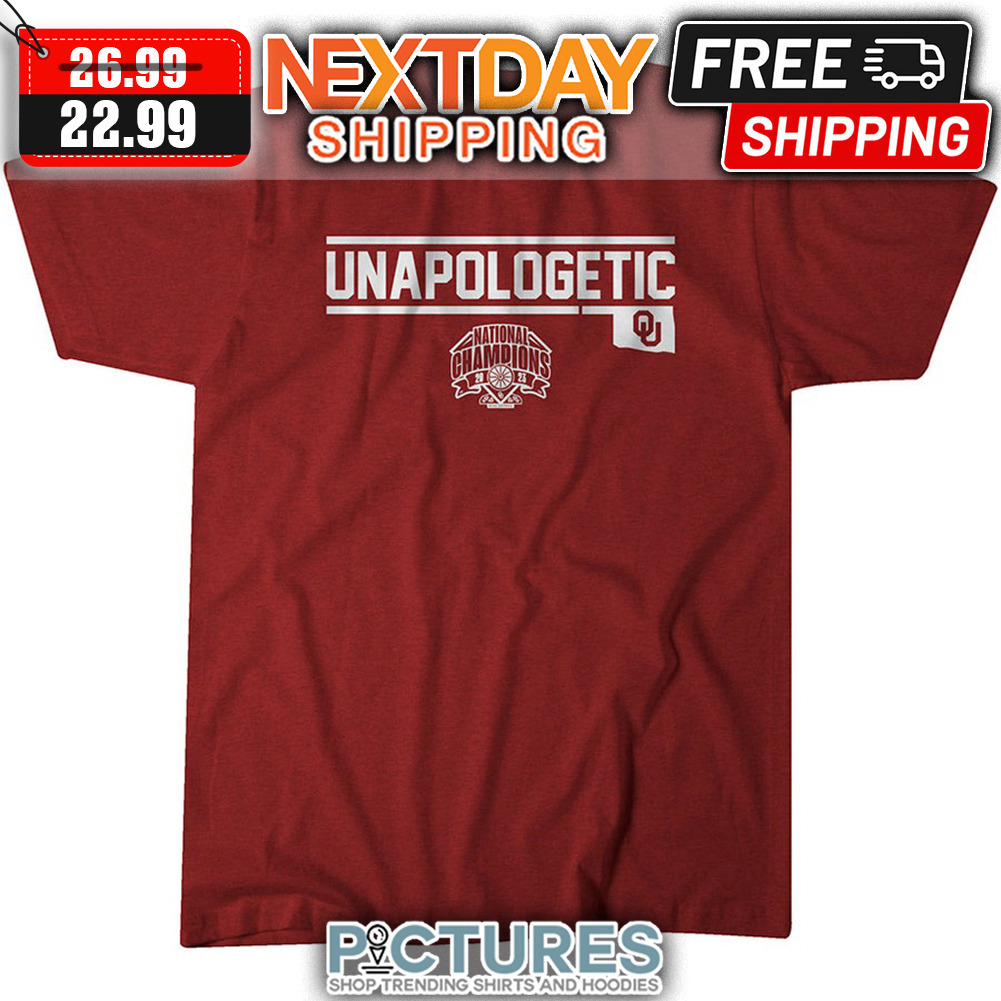 Oklahoma Sooners Women's Softball Unapologetic National Champions 2023 shirt