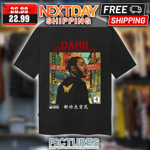 Damn The Legend Of Kung-fu Kenny Story ' Art By Akorts shirt