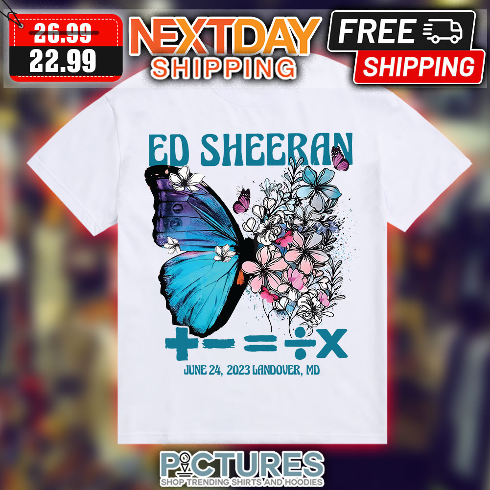 Butterfly Ed Sheeran June 24 2023 Landover MD shirt