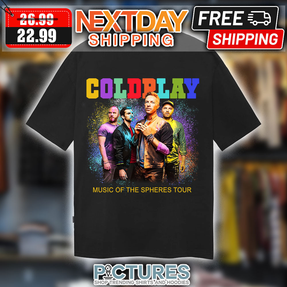 Coldplay Music Of The Spheres Tour Coloful shirt