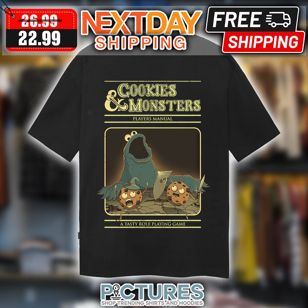 Cookies Monsters Players Manual A Tasty Role Playing Game Shirt