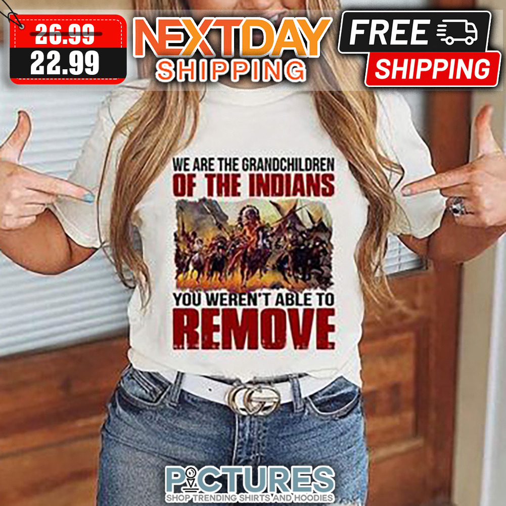 We Are The Grandchildren Of The Indians You Weren't Able To Remove Vintage shirt
