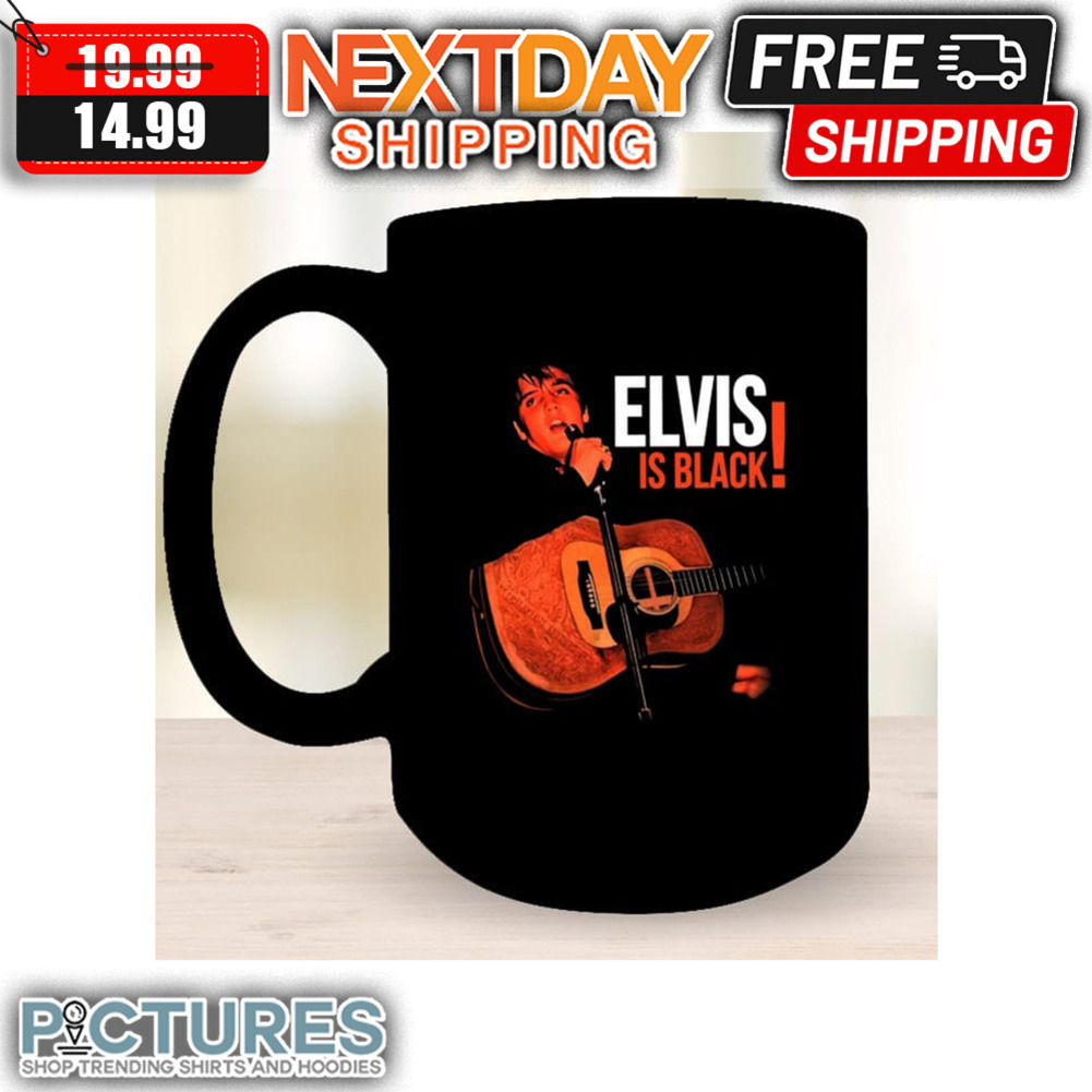 Elvis Is Black Mug