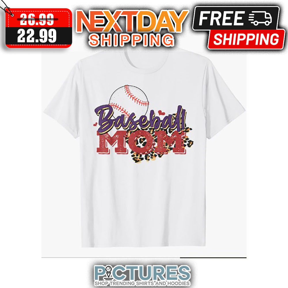 Leopard Baseball Mom Vintage shirt