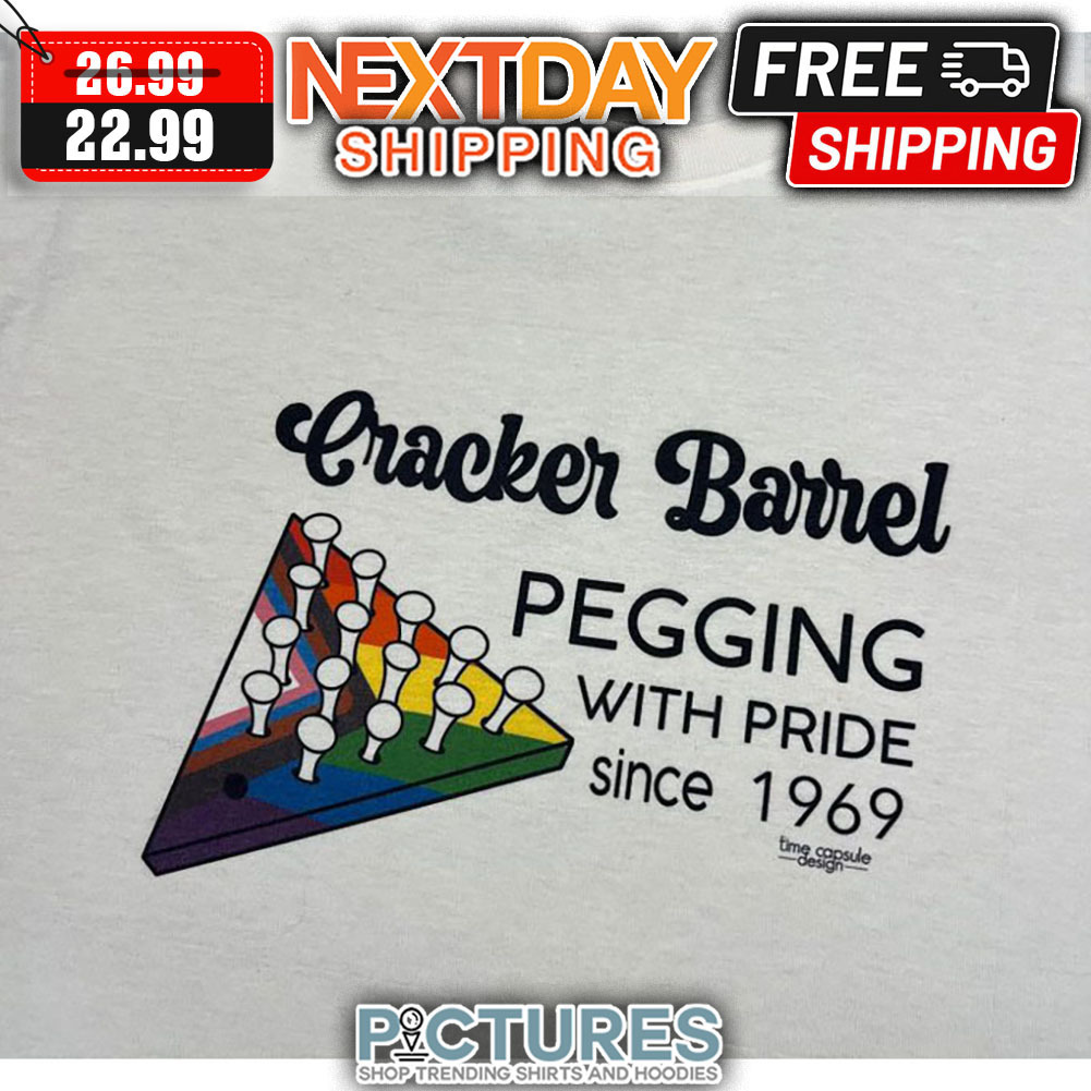 Cracker Barrel Pegging With Pride Since 1969 LGBT shirt