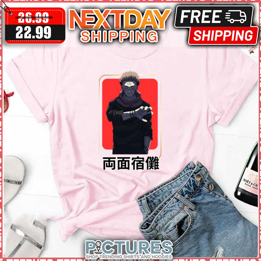 Kanji Jujutsu Kaisen Ryomen Sukuna shirt