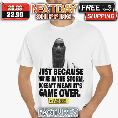 Just Because You're In The Storm Doesn't Mean It's Game Over shirt