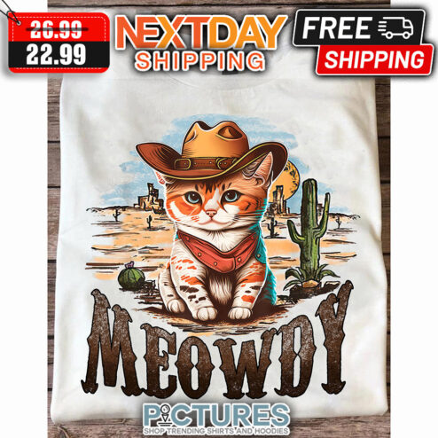 Kitty Cowboys Meowdy Desert Vintage shirt