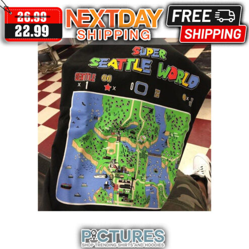 Super Seattle World Map shirt