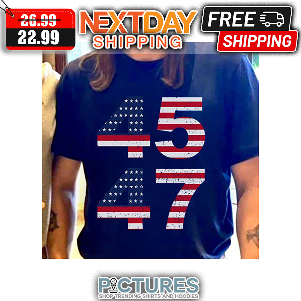45 47 4th Of July American Flag Vintage shirt