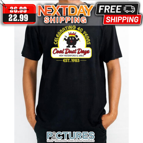 Celebrating 40 Years Coal Dust Days New Waterford & Area Est 1983 shirt